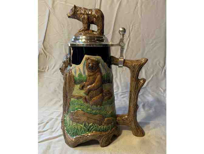 Budweiser Beer Stein - Grizzly Bear, Nature's Pride Series