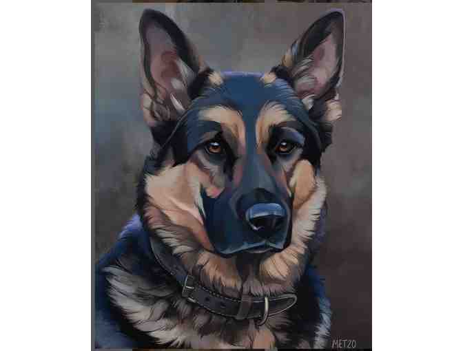 Digitally Painted Custom Pet Portrait