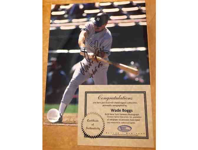 Signed Wade Boggs Photograph