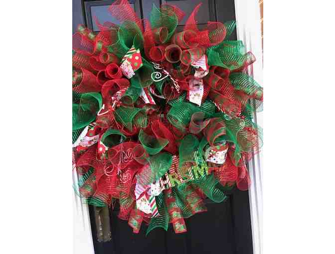 Extra Large 'Merry Christmas' Door Wreath