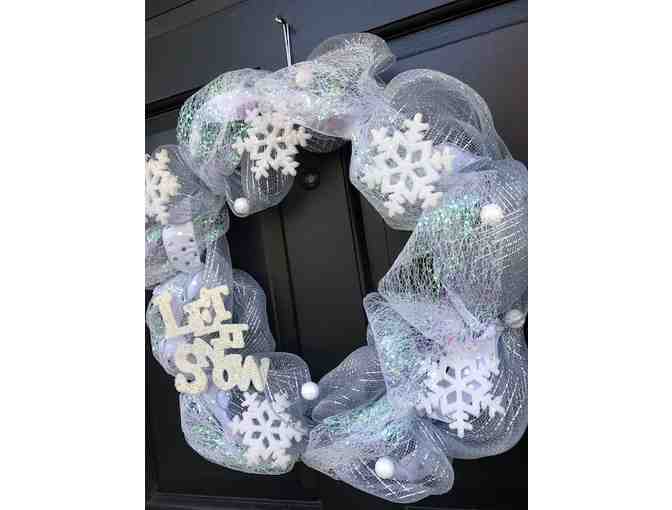 'Let it Snow' Winter Door Wreath