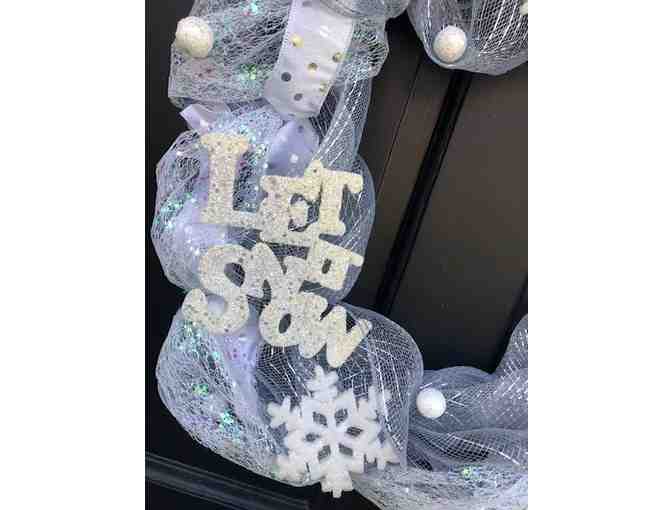 'Let it Snow' Winter Door Wreath