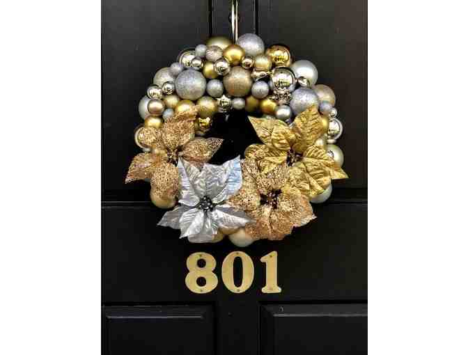 'Silver and Gold' Glam Door Wreath