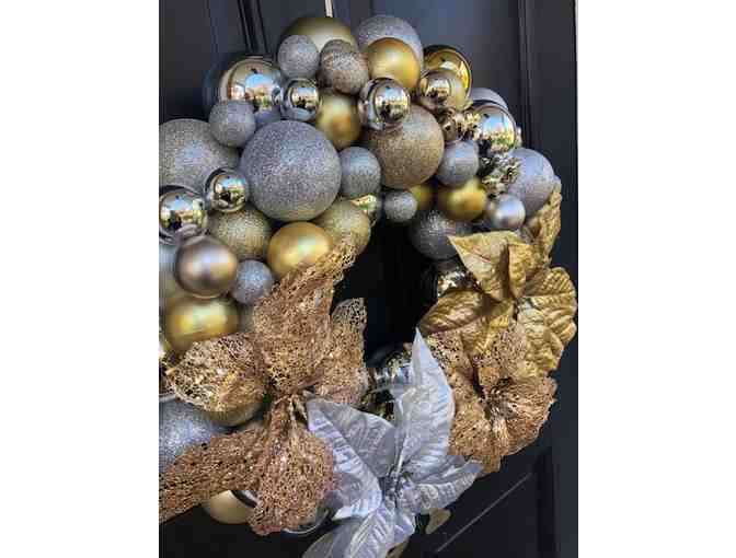 'Silver and Gold' Glam Door Wreath
