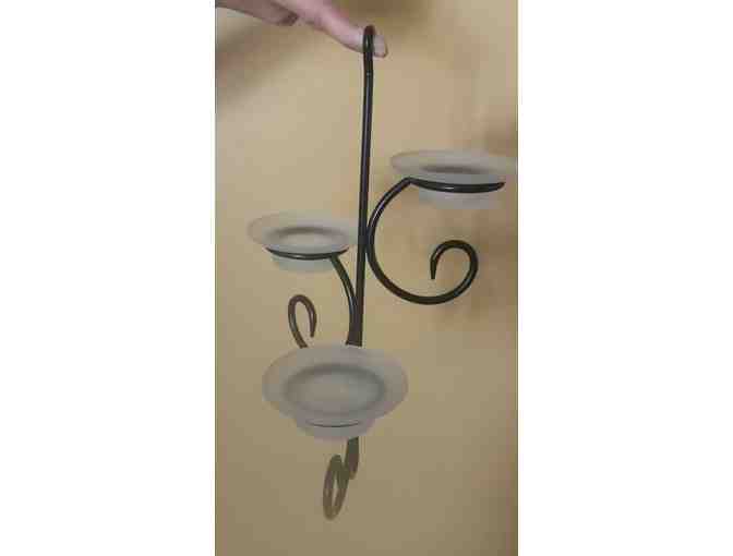 PartyLite 3-Tier Hanging Wrought Iron Tealight Candle Holder