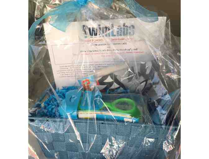 SwimLabs - Gift Basket including $100 Gift Certificate, Goggles, Cap, Shampoo