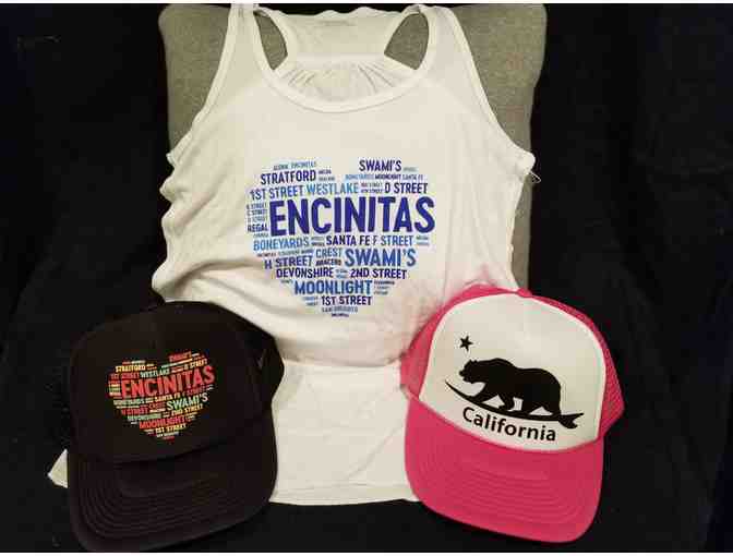 Pacific Coast Apparel - One Ladies Encinitas Tanktop and Two Hats