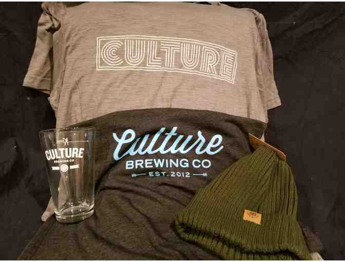 Culture Brewing Company: Gift Bag with T-shirts, Beanie, Pint Glass