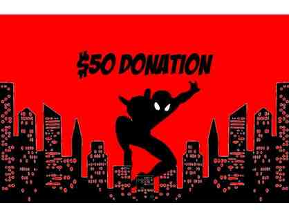 $50 donation = 100 points!