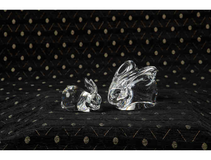 Orrefors Crystal Rabbits - Photo 1