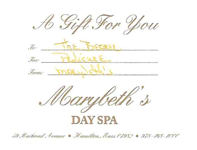 Personalized Pedicure at Marybeth's Day Spa