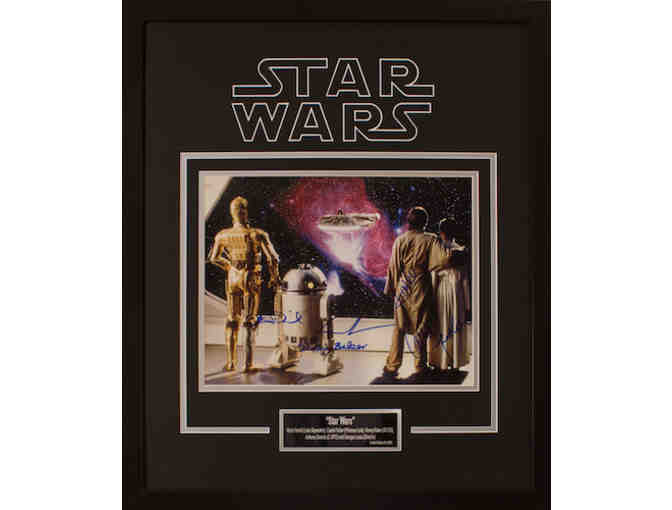 Extremely Rare 'Star Wars' Custom-Framed Autographed Image