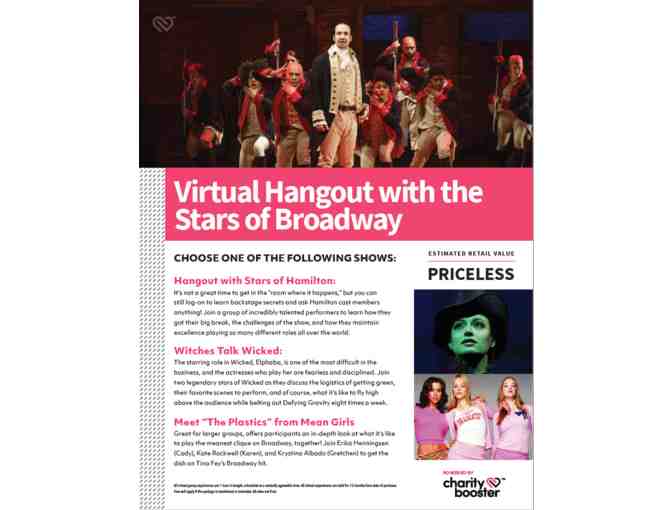 Virtual Hangout with the Stars of Broadway