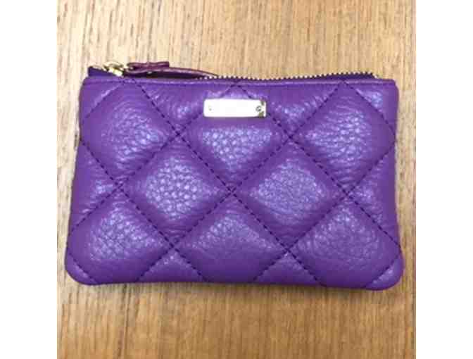 Purple Quilted Leather Kate Spade Coin Purse