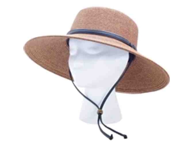 Women's Braided Sun Hat - Dark Brown UPF 50+