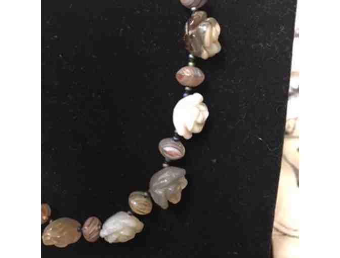 Rose Blosson Onyx Necklace