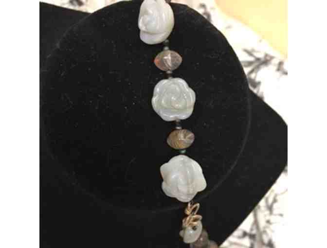 Rose Blosson Onyx Necklace