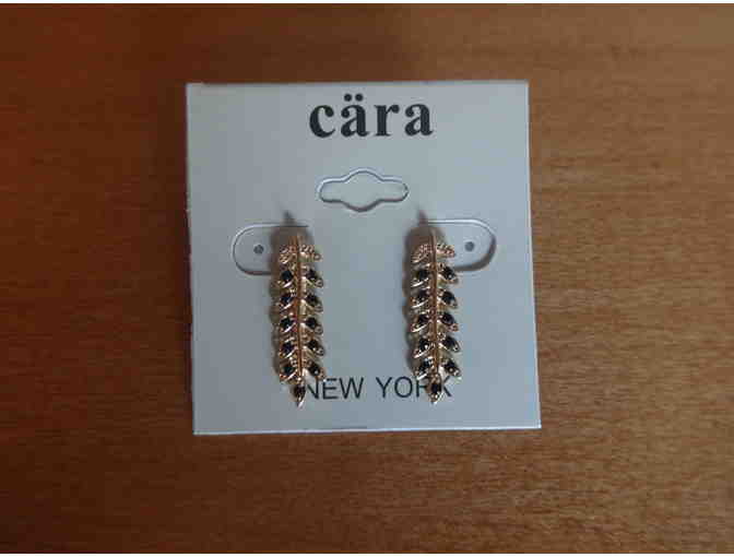 Red Circle Loop Scarf and Earrings