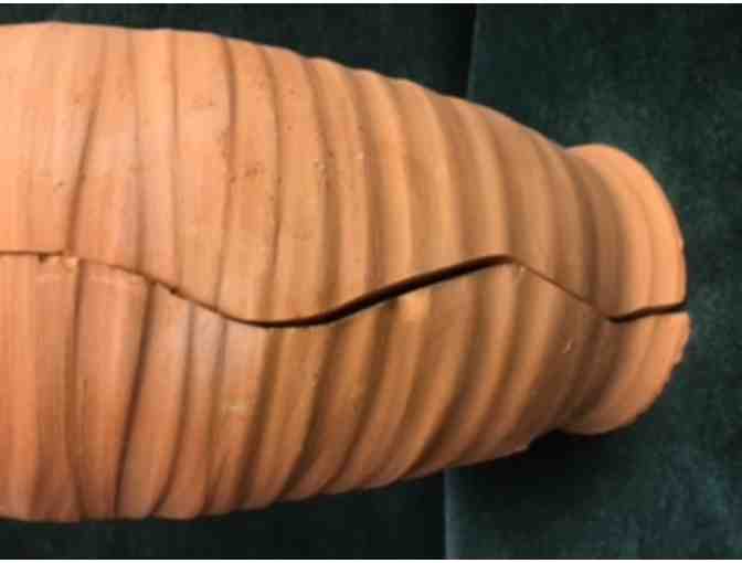 Vintage Terra Cotta 'Bo Bo Po' Fish Baker