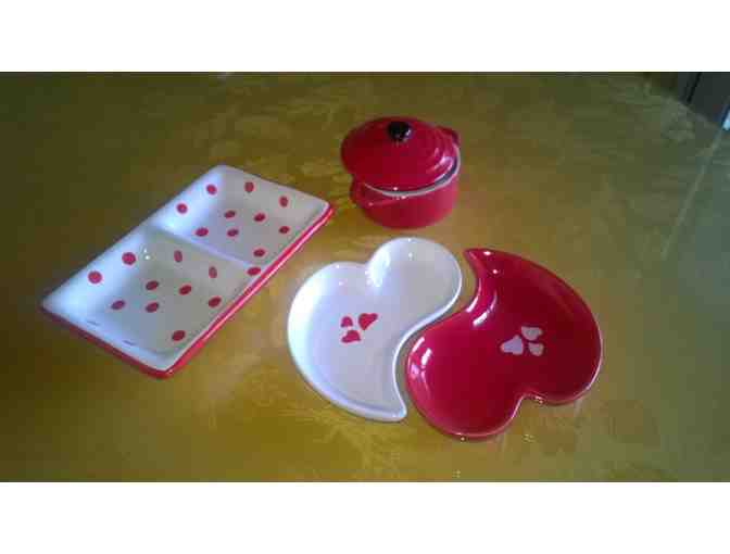 'Heartfelt' Entertaining Serving Dishes and Mini Baker
