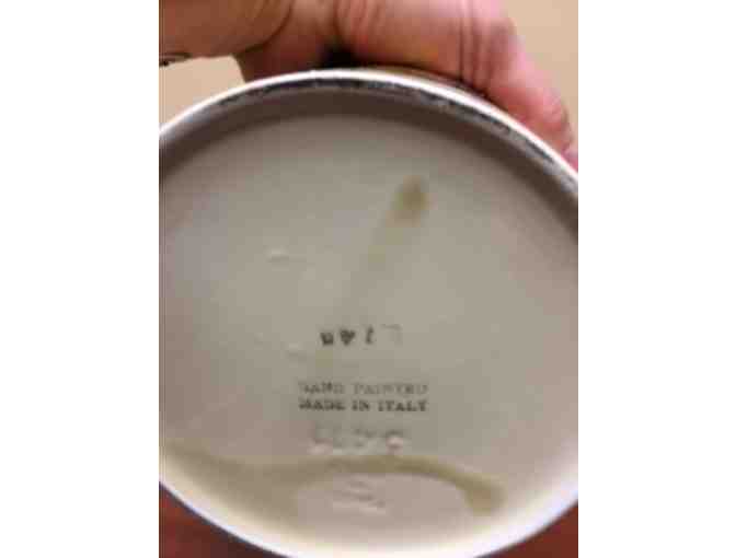 Three Piece Canister Set - Hand Painted Italian Pottery