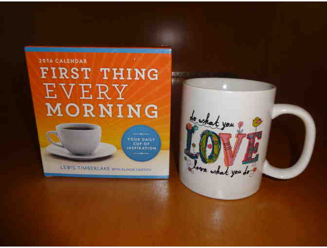 First Thing Every Morning Calendar and Cup