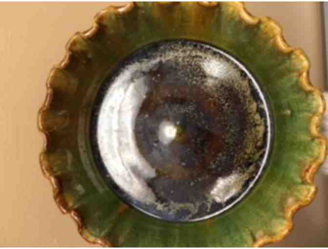 Ceramic Pie Plate and Pie