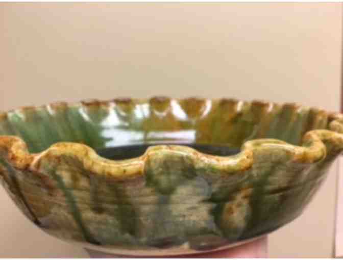 Ceramic Pie Plate and Pie