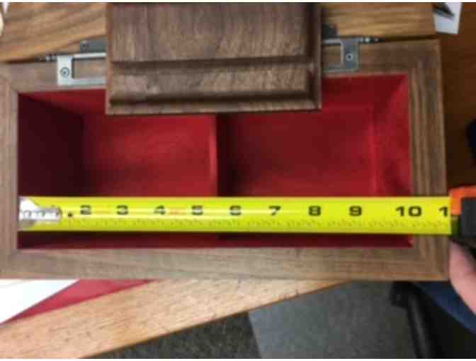 Beautiful Handcarved Walnut Recipe Box