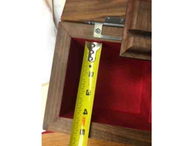 Beautiful Handcarved Walnut Recipe Box