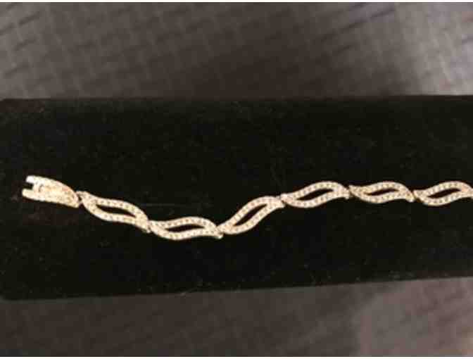 Pave Wave Marquise Crystal Link Bracelet