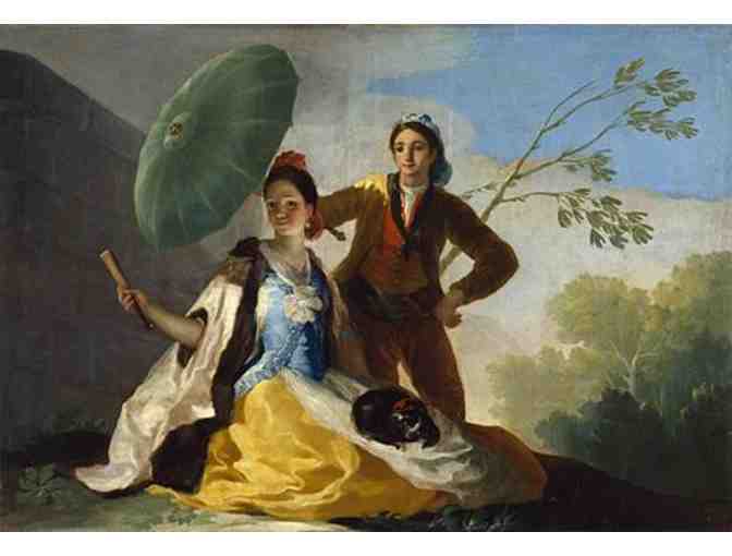 Beautiful Goya 'El Quitasol -the Parasol' gild framed copy