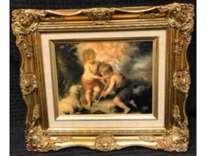 Beautiful Gild Framed Murillo Copy of 'The Boys with the Shell'