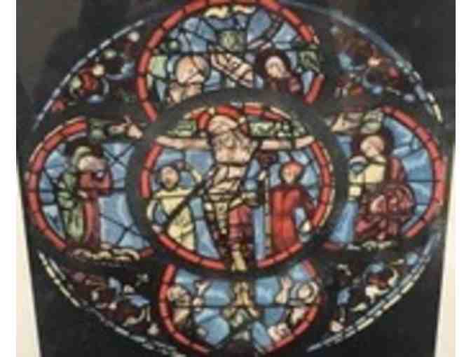 Phototype of Christ on Cross - of stained glass window