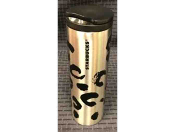 Unique Pattern Starbucks Tall Stainless Mug and $5 starbucks gift card