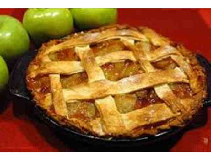 Homemade apple or apple/berry pie and new pan