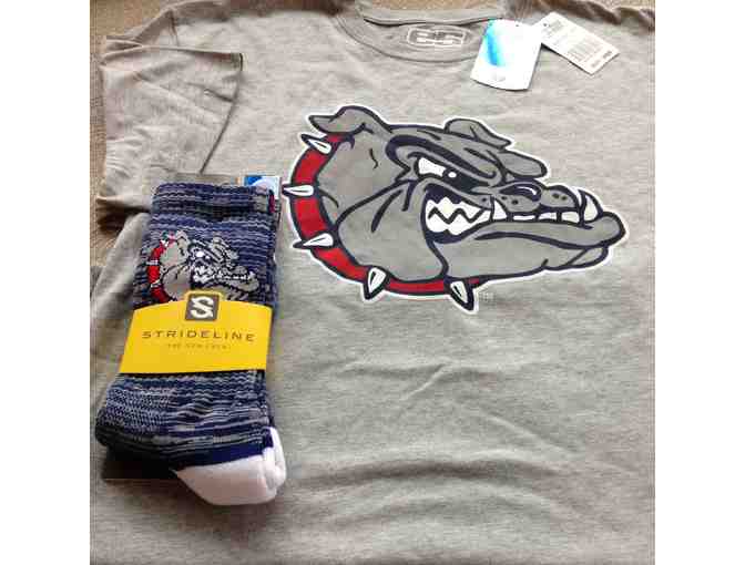 Gonzaga T-shirt and Strideline Crew Socks