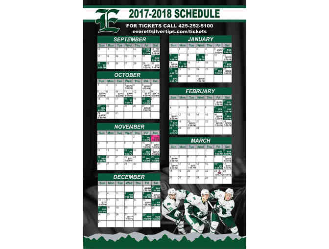 2 tickets to Everett Silvertips Hockey (select games)