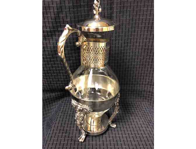 Coffee Carafe with silver plate stand (companion item #286)