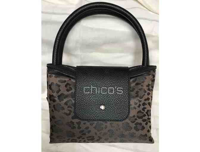 Chico's Shopping Tote and Cosmetic Bags