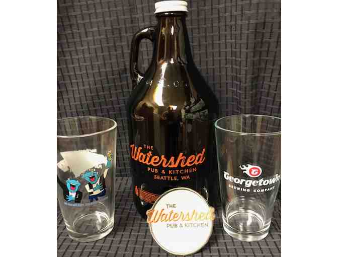 Watershed Pub & Kitchen- $50 Gift Card, Growler & Pint Glasses