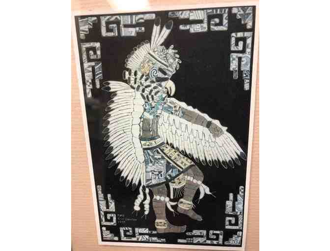 Arizona Native American Art- Six Prints in Frame, by Gene Quinlan