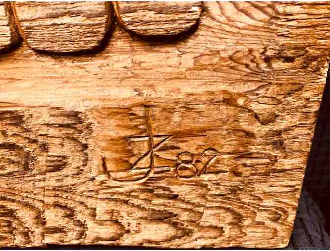 Wood Carving 'Eagle & Beaver' Carved by Jack Zacarda