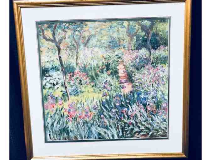 Monet 'The Iris Garden at Giverny' Framed Print