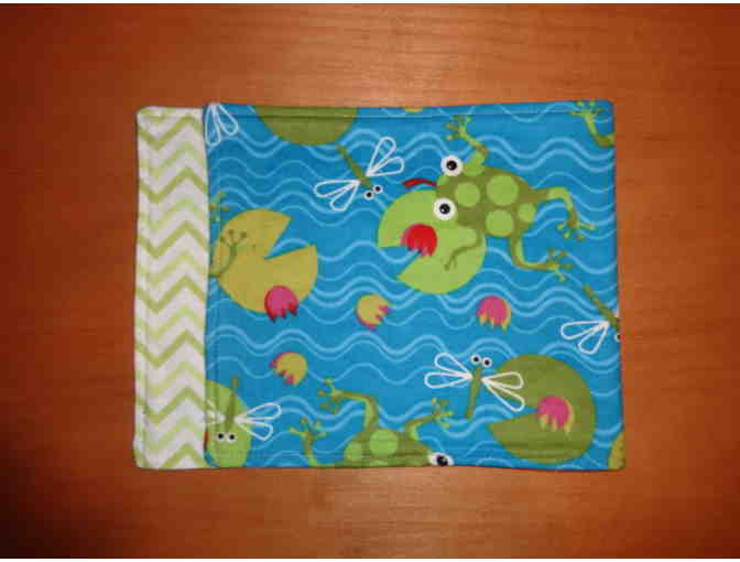 Three Handsewn Baby Burp Cloths