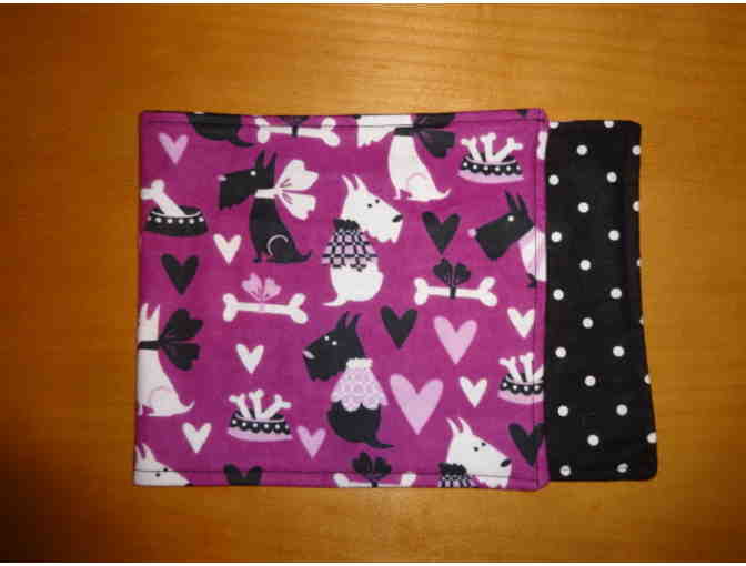 Three Handsewn Baby Burp Cloths