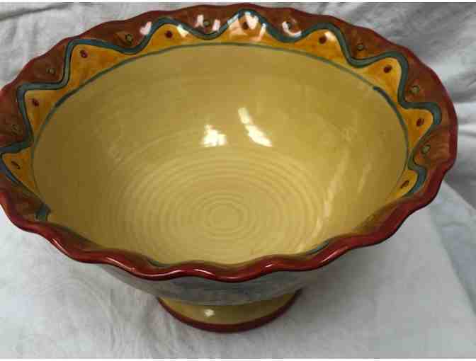 Hand Painted Ceramic Fruit Bowl