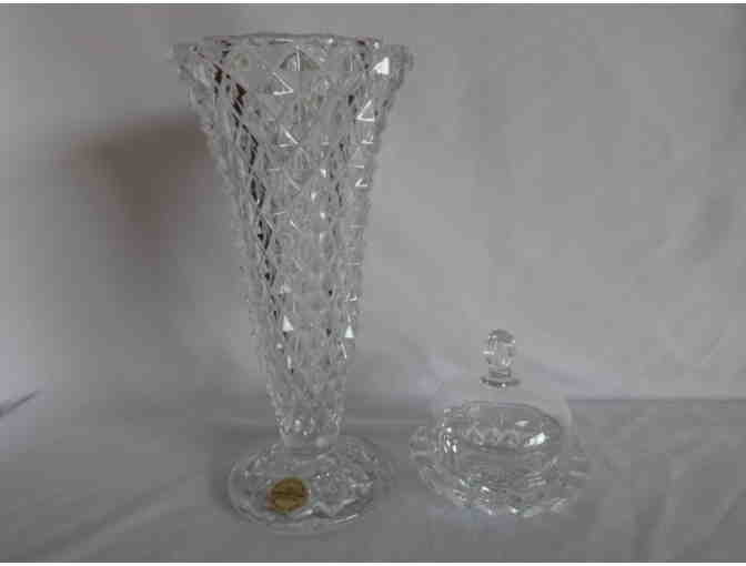 Crystal Vase and Candle Holder