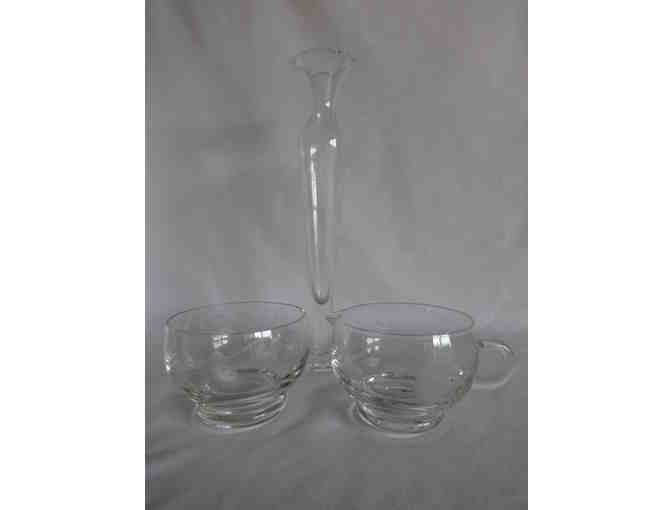 Heritage Stackable Sugar and Creamer with Bud Vase