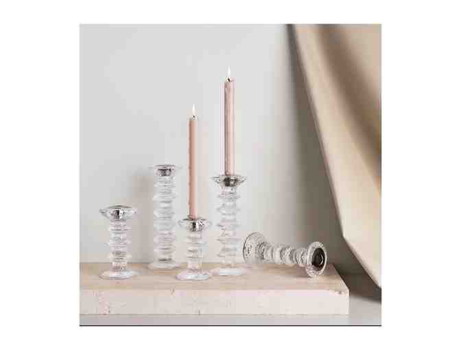 Set of 3 Handblown Candle Sticks by iittala, Finland